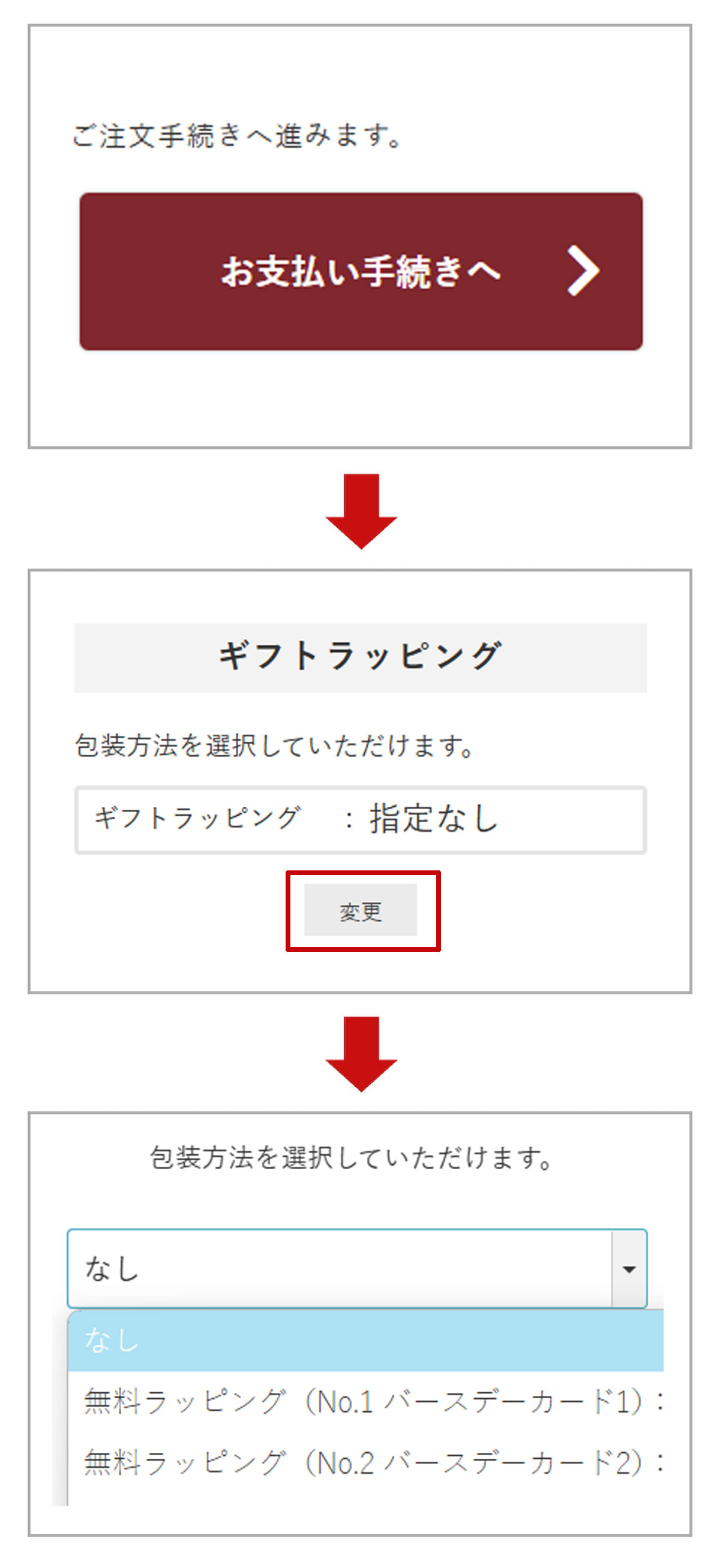 ご注文の流れのイメージ